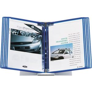 Sichttafel-Tischständer Styro, für 10 tarifold-Tafeln im Format A4, mit Ablageschalen, Polystyrol, grau Sichttafel-Tischständer Styro, für 10 tarifold-Tafeln im Format A4, mit Ablageschalen, Polystyrol, grau