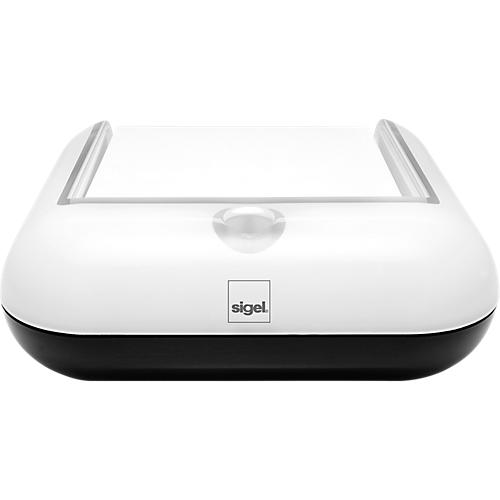 SIGEL Haftnotiz-Spender eyestyle, B 110 mm x H 40 mm x T 110 mm, weiß, inkl. 200 Blatt