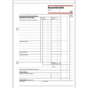 sigel® Kassenbericht KA515, DIN A5 hoch, 50 Blatt sigel® Kassenbericht KA515, DIN A5 hoch, 50 Blatt