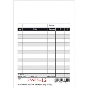sigel® Kassenblock KC620 100 x 165 mm, 2 x 50 Blatt sigel® Kassenblock KC620 100 x 165 mm, 2 x 50 Blatt
