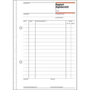 sigel® Rapport/Regiebericht RP510, DIN A5 hoch, 100 Blatt sigel® Rapport/Regiebericht RP510, DIN A5 hoch, 100 Blatt