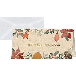 Sigel Weihnachtskarten-Set ‚Christmas Art‘, DIN lang, Graskarton, 10 Stück + 10 Umschläge Sigel Weihnachtskarten-Set ‚Christmas Art‘, DIN lang, Graskarton, 10 Stück + 10 Umschläge