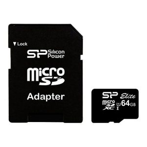 SILICON POWER Elite – Flash-Speicherkarte – 64 GB – microSDXC UHS-I