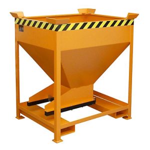 Silobehälter Typ SG-D 375, mit Einfahrtaschen, lackiert, orange Silobehälter Typ SG-D 375, mit Einfahrtaschen, lackiert, orange