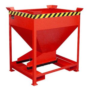 Silobehälter Typ SG-D 375, mit Einfahrtaschen, lackiert, rot Silobehälter Typ SG-D 375, mit Einfahrtaschen, lackiert, rot