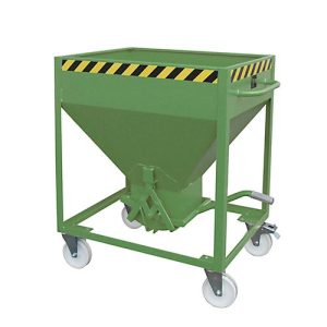 Silobehälter Typ SR 375, Räder, Inhalt 375 Liter, grün RAL 6011 Silobehälter Typ SR 375, Räder, Inhalt 375 Liter, grün RAL 6011