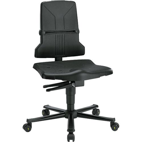 Sintec ESD-Arbeitsdrehstuhl, mit Rollen (ohne Polsterelement)