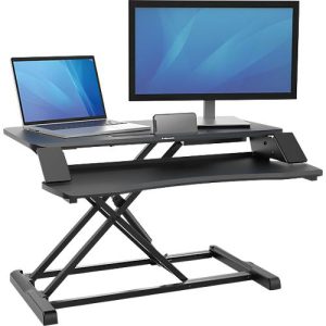 Sitz-/Steh Workstation Fellowes Corsivo, bis 17 kg, B 615 x T 800 x H 110 mm, schwarz Sitz-/Steh Workstation Fellowes Corsivo, bis 17 kg, B 615 x T 800 x H 110 mm, schwarz