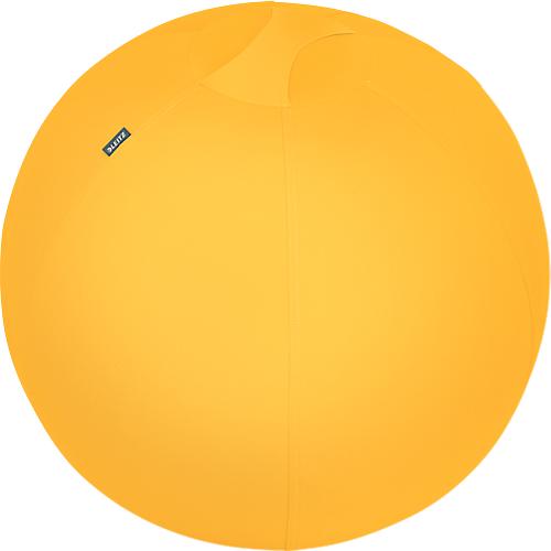 Sitzball Leitz Ergo Cosy, Stärkung der Rücken- und Rumpfmuskulatur, Stoffüberzug, ⌀ 650 mm, gelb