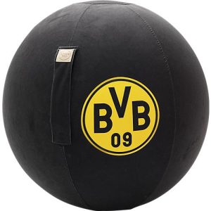 Sitzball, mit BVB-Logo, offizielles Lizenzprodukt, mit Griff, Ø ca. 650 mm, Polyester & PVC, schwarz Sitzball, mit BVB-Logo, offizielles Lizenzprodukt, mit Griff, Ø ca. 650 mm, Polyester & PVC, schwarz
