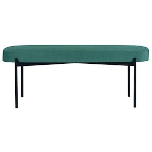 Sitzbank easyChair® by Paperflow GAIA, oval L, Stoffbezug grün, 4-Fußgestell mattschwarz, B 1180 x T 420 x H 455 mm Sitzbank easyChair® by Paperflow GAIA, oval L, Stoffbezug grün, 4-Fußgestell mattschwarz, B 1180 x T 420 x H 455 mm