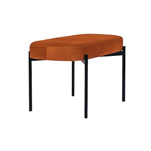Sitzbank easyChair® by Paperflow GAIA, oval M, Stoffbezug rostfarben, 4-Fußgestell mattschwarz, B 790 x T 420 x H 455 mm Sitzbank easyChair® by Paperflow GAIA, oval M, Stoffbezug rostfarben, 4-Fußgestell mattschwarz, B 790 x T 420 x H 455 mm