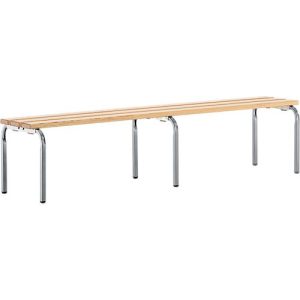 Sitzbank, stapelbar, weißalu, 2000 mm breit Sitzbank, stapelbar, weißalu, 2000 mm breit