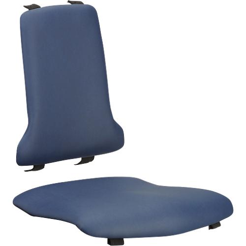 Sitzpolster für Arbeitsstuhl bimos SINTEC/SINTEC 2, auswechselbar, Kunstleder, antibakteriell, blau