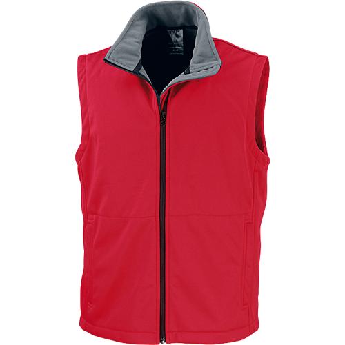 Softshell Bodywarmer, rot, M - 3XL