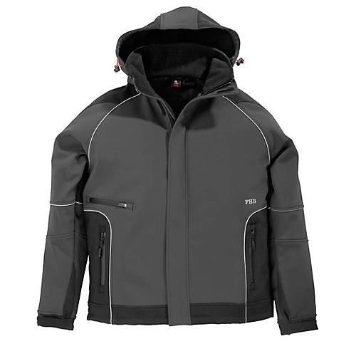 Softshell-Jacke FHB KOLTEX, anthrazit/schwarz, Gr. S