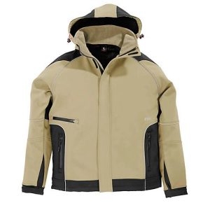 Softshell-Jacke FHB KOLTEX, beige/schwarz, Gr.XXL Softshell-Jacke FHB KOLTEX, beige/schwarz, Gr.XXL
