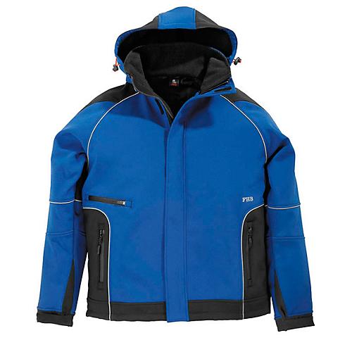 Softshell-Jacke FHB KOLTEX, royal/schwarz, Gr. L