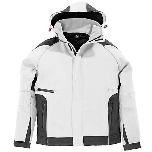 Softshell-Jacke FHB KOLTEX, weiß/anthrazit, Gr. 3XL