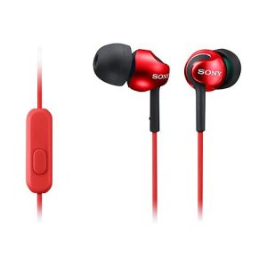 Sony MDR-EX110AP – Ohrhörer mit Mikrofon – im Ohr – kabelgebunden – 3,5 mm Stecker – Rot Sony MDR-EX110AP – Ohrhörer mit Mikrofon – im Ohr – kabelgebunden – 3,5 mm Stecker – Rot
