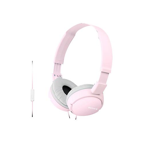 Sony MDR-ZX110AP - Kopfhörer mit Mikrofon - ohrumschließend - kabelgebunden - 3,5 mm Stecker - pink