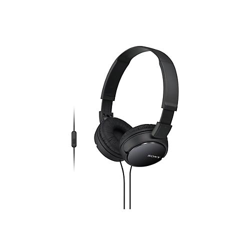 Sony MDR-ZX110AP - Kopfhörer mit Mikrofon - ohrumschließend - kabelgebunden - 3,5 mm Stecker - Schwarz