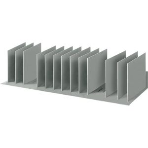 Sortierstation, DIN A4, Polystyrol, für Schränke, 12 Fächer, B 1120 x T 275 x H 210 mm Sortierstation, DIN A4, Polystyrol, für Schränke, 12 Fächer, B 1120 x T 275 x H 210 mm
