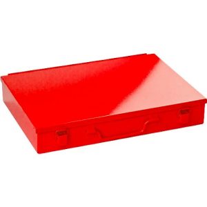 Sortimentskoffer ADB, leer, 18-fache Einteilung, abschließbar, mit Griff, B 330 x T 230 x H 50 mm, Stahl & ABS-Kunststoff, verkehrsrot RAL 3020 Sortimentskoffer ADB, leer, 18-fache Einteilung, abschließbar, mit Griff, B 330 x T 230 x H 50 mm, Stahl & ABS-Kunststoff, verkehrsrot RAL 3020