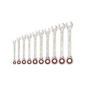 BOSCH Ratschenringschlüsselsatz 10-teilig BOSCH Ratschenringschlüsselsatz 10-teilig