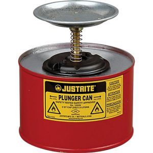 Sparanfeuchter Justrite, aus Stahlblech PREMIUM Line, rot, ø 185 x H 187 mm, 2 l Sparanfeuchter Justrite, aus Stahlblech PREMIUM Line, rot, ø 185 x H 187 mm, 2 l