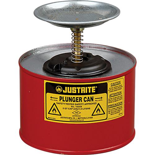 Sparanfeuchter Justrite, aus Stahlblech PREMIUM Line, rot, ø 185 x H 187 mm, 2 l