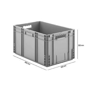 Sparset 5-teilig Euro Box Serie MF 6320, aus Polypropylen, Inhalt 62,3 l, Durchfassgriff, grau, B 600 x T 400 x H 320 mm Sparset 5-teilig Euro Box Serie MF 6320, aus Polypropylen, Inhalt 62,3 l, Durchfassgriff, grau, B 600 x T 400 x H 320 mm