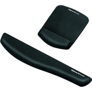 Sparset Fellowes PlushTouch, Tastatur-Handgelenkauflage und Mauspad-Handgelenkauflage, schwarz Sparset Fellowes PlushTouch, Tastatur-Handgelenkauflage und Mauspad-Handgelenkauflage, schwarz