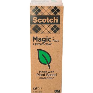 Sparset Scotch® Klebeband „Magic Tape: A Greener Choice”, 9 Rollen, L 30 m x B 19 mm, Ø 26 mm Sparset Scotch® Klebeband „Magic Tape: A Greener Choice”, 9 Rollen, L 30 m x B 19 mm, Ø 26 mm