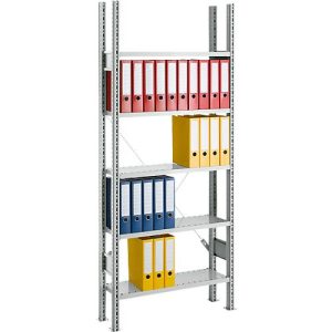 SSI Schäfer Archivregal, Grundfeld, 5 Böden, B 750 x T 300 mm, lackiert SSI Schäfer Archivregal, Grundfeld, 5 Böden, B 750 x T 300 mm, lackiert
