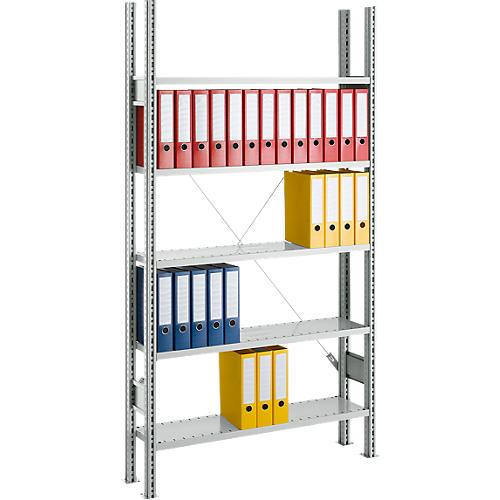SSI Schäfer Archivregal, Grundfeld, 5 Böden, B 995 x T 300 mm, lackiert