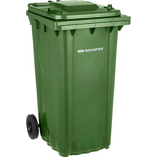 SSI Schäfer Mülltonne PRO 240 WAVE, 240 l, fahrbar, grün