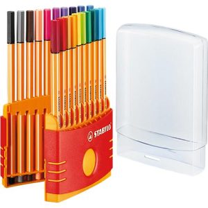 STABILO® Fineliner Point 88, 0,4 mm, farbsortiert, Klappbox à 20 Stück STABILO® Fineliner Point 88, 0,4 mm, farbsortiert, Klappbox à 20 Stück