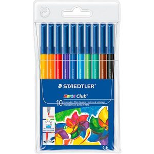 Staedtler Noris Club Fasermaler, 10 Stück, sortiert Staedtler Noris Club Fasermaler, 10 Stück, sortiert
