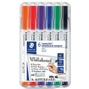 STAEDTLER Whiteboardmarker Lumocolor®, 1-2 mm, 6er Set STAEDTLER Whiteboardmarker Lumocolor®, 1-2 mm, 6er Set