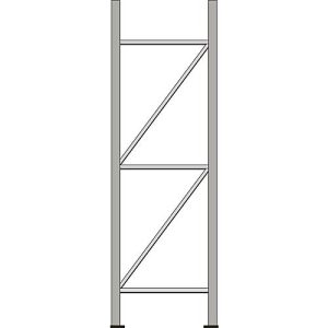 Ständerrahmen, für Regalsystem WR 600, H 2500 x T 600 mm Ständerrahmen, für Regalsystem WR 600, H 2500 x T 600 mm
