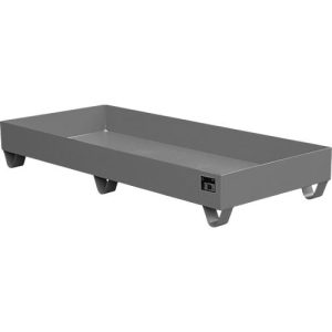 Stahl-Auffangwanne ohne Gitterrost, 1800 x 800 mm, grau RAL 7005 Stahl-Auffangwanne ohne Gitterrost, 1800 x 800 mm, grau RAL 7005