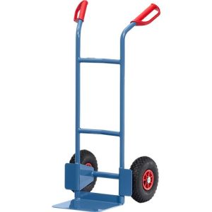 Stahlrohrkarre, bis 200 kg, H 1150 mm, Luftbereifung, blau Stahlrohrkarre, bis 200 kg, H 1150 mm, Luftbereifung, blau