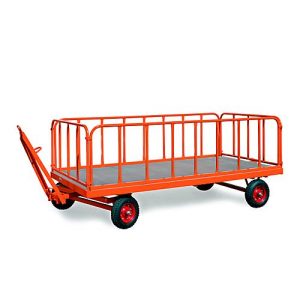 Stahlrohrwände für Schwerlast-Industrieanhänger, 750 mm hoch, 4 Stück Stahlrohrwände für Schwerlast-Industrieanhänger, 750 mm hoch, 4 Stück