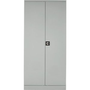 Stahlschrank, B 916 x T 422 x H 1950 mm, lichtgrau RAL 7035