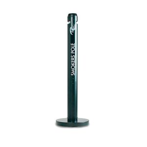 Standaschenbecher Rubbermaid® Smokers Pole, wetterfest & UV-stabilisiert, 1040 x 320 mm Aluminium, schwarz Standaschenbecher Rubbermaid® Smokers Pole, wetterfest & UV-stabilisiert, 1040 x 320 mm Aluminium, schwarz