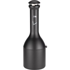 Standascher INFINITY™, 360-Grad-Entsorgungsbereich, mit Ausdrückplatte, 330 x 990 mm, Edelstahl, schwarz Standascher INFINITY™, 360-Grad-Entsorgungsbereich, mit Ausdrückplatte, 330 x 990 mm, Edelstahl, schwarz