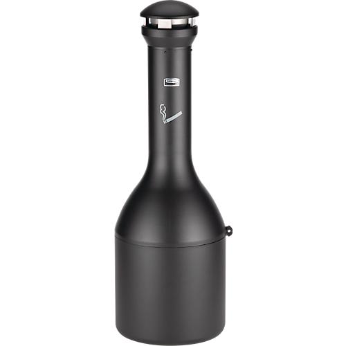 Standascher INFINITY™, 360-Grad-Entsorgungsbereich, mit Ausdrückplatte, 330 x 990 mm, Edelstahl, schwarz