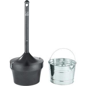Standascher Rubbermaid Aladdin, 16 l, flammverlöschend, verzinkter Inneneimer, leichte Entsorgung, Ø 410 x H 984 mm, Stahlblech, schwarz Standascher Rubbermaid Aladdin, 16 l, flammverlöschend, verzinkter Inneneimer, leichte Entsorgung, Ø 410 x H 984 mm, Stahlblech, schwarz