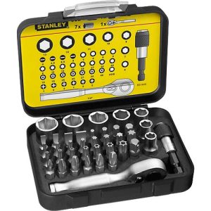 STANLEY ‚1/4‘ Bit-Satz, 25mm, 39-tlg. STANLEY ‚1/4‘ Bit-Satz, 25mm, 39-tlg.